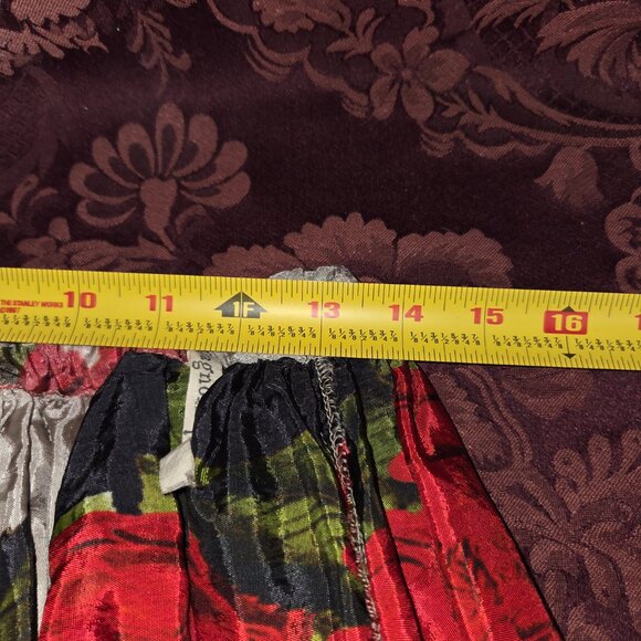 Magnolia Pearl Red Floral Tiered Skirt - Picture 3 of 6